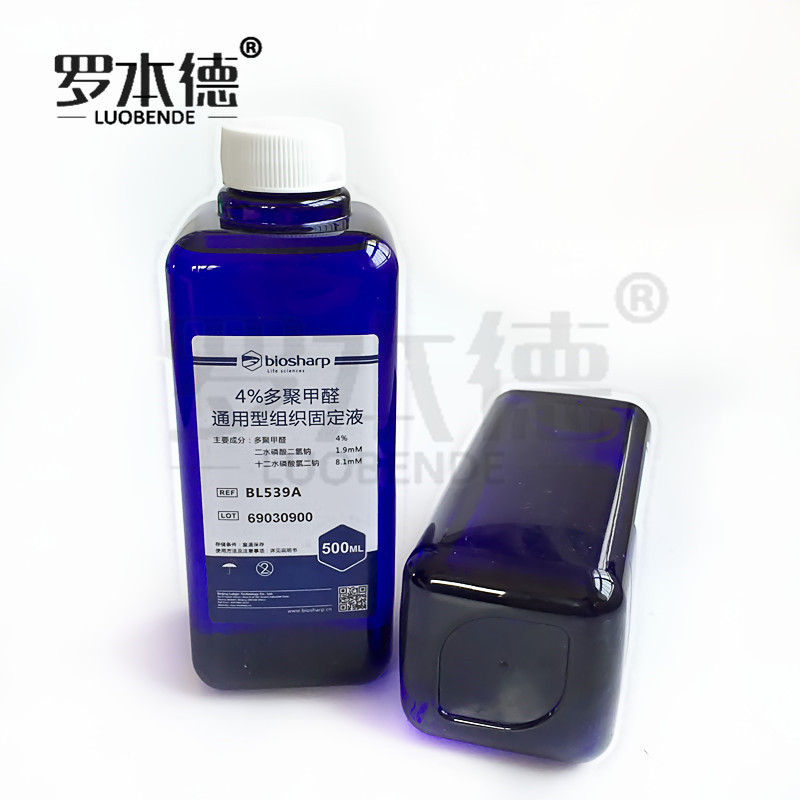 4%多聚甲醛 通用型组织固定液500ml即用型试剂 BL539A Biosharp