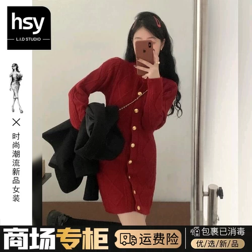 Элитное изысканное базовое осеннее демисезонное модное платье, увеличенная толщина, коллекция 2023