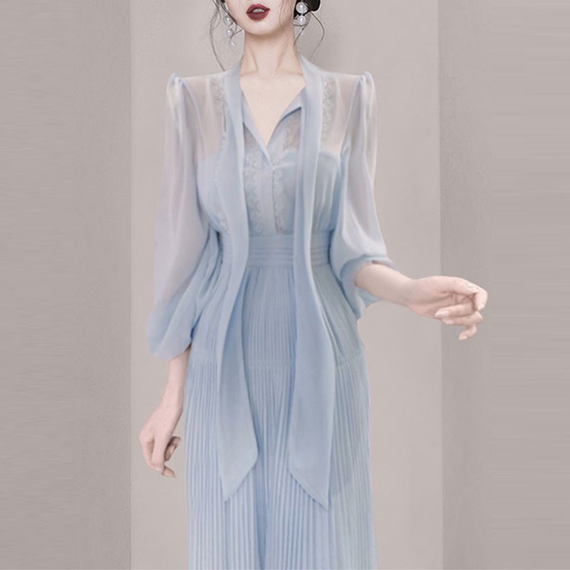 Silk summer dress, 2022 collection Silk summer dress, 2022 collection