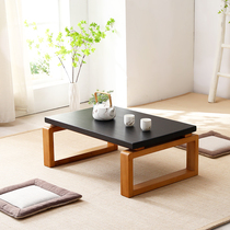 Bay window small table Tatami coffee table Japanese bay window table Small coffee table Low table Kang table Solid wood tatami table