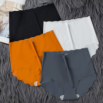 High waist Underpants female ice silk No marks pure cotton crotch Antibacterial closets Hip Lady Large Code Triangle Pants Head Summer Thin