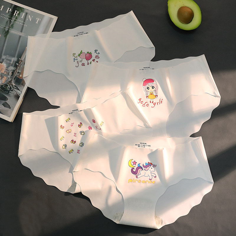 Raw Ice Filament Panties Precisely Cotton Antibacterial Summer Thin Girl Japanese Cute Student Triangle Shorts