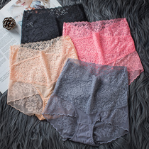 High waist collection underpants female lace Sexy pure cotton crotch Antimicrobial Ice Hip Fire Spicy Sexual Apostle Pants Head Summer