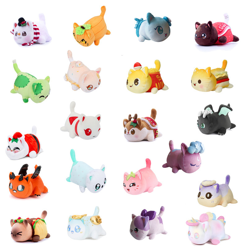 Aphmau Meow Meows Plush Sandwich French Fries Donut Cat Doll Plush Toy Aphmau Meow Meows Plush Sandwich French Fries Donut Cat Doll Plush Toy