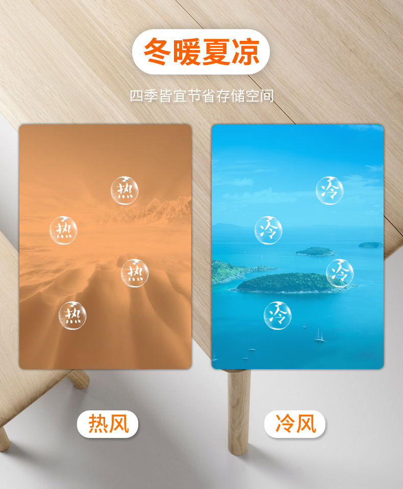 韩国大宇 即热型电热取暖器 冷暖两用 图6