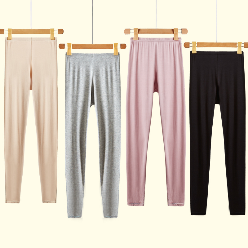 Modal Spring and Autumn Thin Comfortable High-Waisted Long Pants for Women, Loose Home Pants, Sleep Pants, Leggings, Plus Size