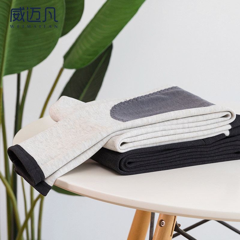 Weimaifan single-layer thin warm pants for men and women bottoming heating no trace long johns cotton wool trousers plush trousers large size