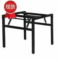 Simple metal folding table frame foldable table leg bracket round table thickened household table legs 4-table wrought iron table
