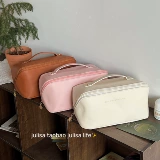 Полиуретановая вместительная и большая портативная косметичка, сумка для путешествий, сумка для хранения, подушка, изысканный стиль