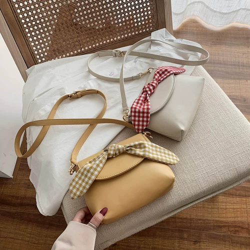 Небольшая сумка, сумка через плечо, универсальная модная сумка на одно плечо с бантиком, популярно в интернете, коллекция 2021, изысканный стиль