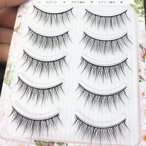 Мягкие плотные накладные ресницы, натуральный макияж, косплей, 5 пары