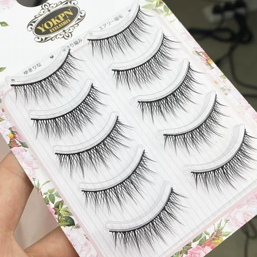 Мягкие плотные накладные ресницы, натуральный макияж, косплей, 5 пары