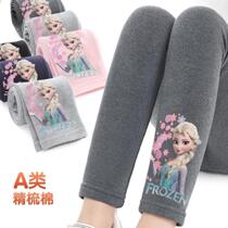 Girl Beats Bottom Pants Spring Autumn Season Ice Chic Edge Love Tha Princess Pure Cotton Outwear Socks Pants Children Long Pants Girl Pants