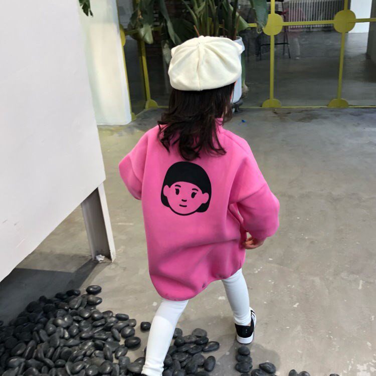 Children's clothing girls sweater skirt 2022 spring new baby girl mid-length sweater children's Korean fashion trendy style
