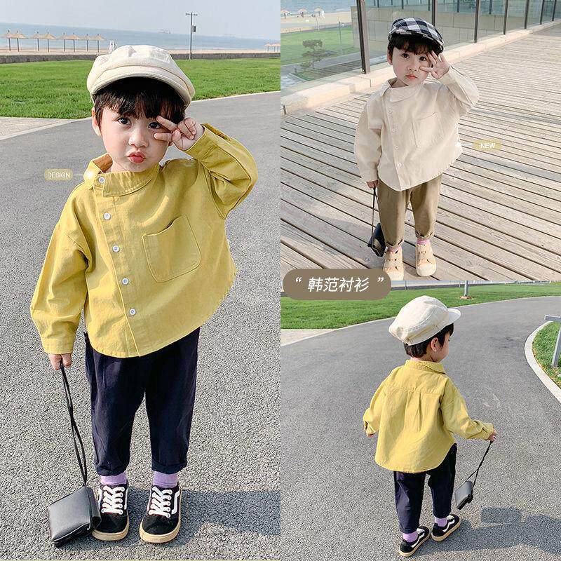 2022 New Arrivals~Children's Clothing Boys Children's Shirt Children's Long-sleeved Coat Shirt Baby Western-style Top 3 - Taobao