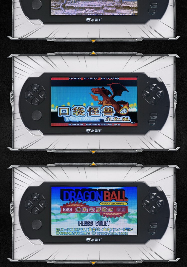 Little bắt nạt 5.1 inch màn hình lớn psp arcade trò chơi console cầm tay hoài cổ FC cầm tay trẻ em cầm tay GBA - Bảng điều khiển trò chơi di động máy chơi game powkiddy