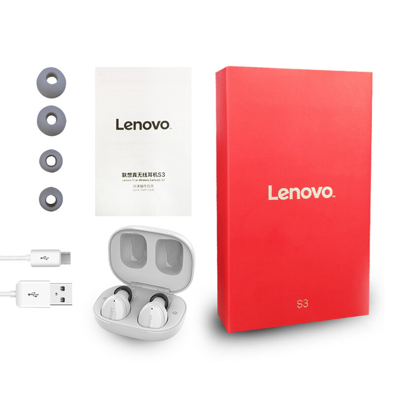 Lenovo S3 True Wireless Bluetooth Headphone binaural Ear-In-Ear Sports Pan Leaf Tolerant Winter Detailed Test Category