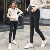 Pregnant women pants small feet pants size maternity wear spring and autumn fashion style plus velvet padded winter adjustable leggings