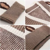 Длинный демисезонный кардиган, свитер для школьников, куртка, средней длины, в корейском стиле