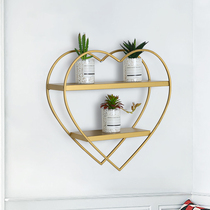 Nordic Wall Shelf Iron Art Wall-mounted Medecine Shop Bedside Wall Hanging Wall Decoration Sofa Light Extravagant Creative Shelf