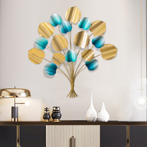 Hotel Light Lavish Background Wall Decoration Wall-mounted Living Room Restaurant Genguan Corridor Iron Art Metal Solid Wall Decoration Pendant