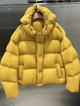 Flower bud super soft and thick puff high-end 90 white goose down jacket, full body filled with down