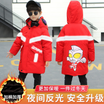 Ottman jacket boy clothes winter dress new foreign air cotton padded jacket Children winter gush thickened down cotton clothing tide
