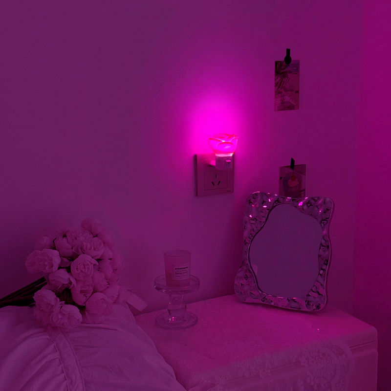 Prefer the Romance of Roses~ Ambient Light for Bedroom, Mood Light for Bedside, Couple Sleep Light, Atmosphere Light, Energy-Saving Night Light