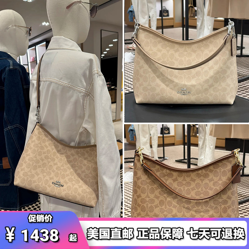 Coach/Coach New Women's Bag Hobo Bag Laurel31 Classic Monogram Shoulder Crossbody Handbag Commuter Bag