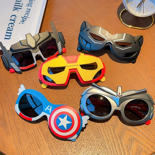 Ultra, мультяшные солнцезащитные очки для мальчиков, трансформер, ультрафиолетовый детский забавный Ультрамен Тига, Кинг-Конг, защита от ультрафиолета