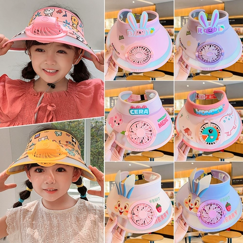 Детская летняя солнцезащитная шляпа, вентилятор на солнечной энергии, коллекция 2023