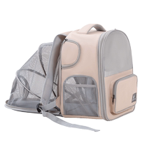 DODOPET cat bag is portable when going out. Cat backpack is breathable and expandable. Large capacity pet backpack to prevent stress.