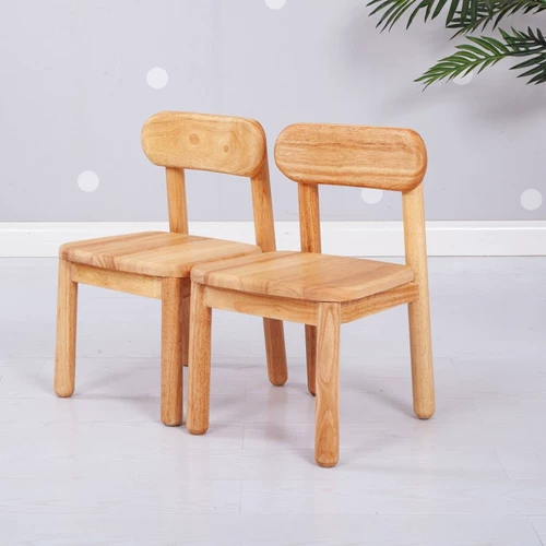 Детское деревянное резиновое кресло из натурального дерева для домашнего использования для детского сада, раннее развитие