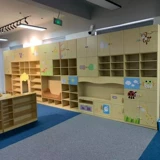 Книжная полка для детского сада из натурального дерева, диван, чтение, книжный шкаф, детское кресло, деревянная игрушка, игровой домик