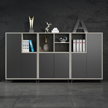 Short cabinet bookcase filing cabinet bookcase wooden locker information Cabinet tea cabinet office cabinet