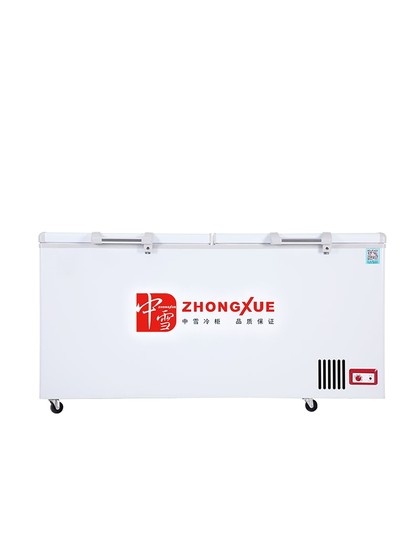 中雪卧式商用冰箱肉类冷冻柜冰柜冷藏冷柜单温速冻大容量双门急冻