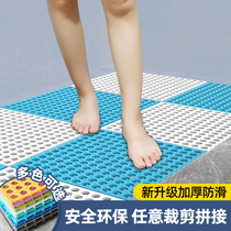 Bathing toilet toilet mat Mat toilet water insulation waterproof hollow whole paved bathroom non-slip mat shower room
