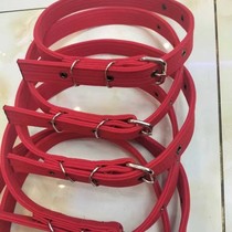 Horns with cow head rope imitation deerskin velvet material about 85 cm long new style bright red