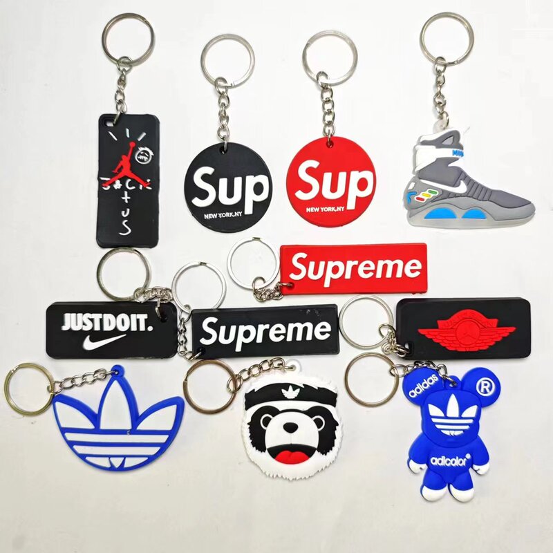 Supaj Flat Keychain Clover Back to the Future Creative Pendant Limited Edition Boyfriend Gift Student Party Affordable Price