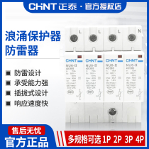 Chint surge protector NU6-II lightning protector household 2P220v surge arrester 4p power lightning protector