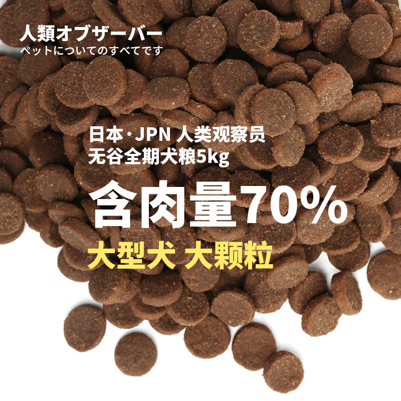 Human grain-free large dog puppies adult Labrador Husky Golden Retriever Samod Shepherd dog food 5kg