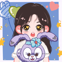 Q version of the hand-drawn avatar design couple cartoon character image live photo comic customization for cute make up the difference