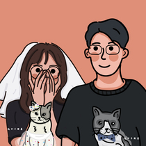 About draft Q version cartoon hand-drawn avatar design Comic couple real photo stick figure animation custom gift