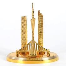 Guangzhous characteristic building Canton Tower metal model handicrafts TV cabinet desktop ornaments tourist souvenirs and gifts