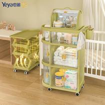 Installation-free folding stroller baby products storage rack special multi-layer newborn baby mobile storage cabinet