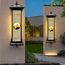 (Pack of Two) Outdoor Wall Lamp Waterproof Villa Gate Pillar Wall Lamp Wall Mounted Lamp Outdoor Garden Lamp