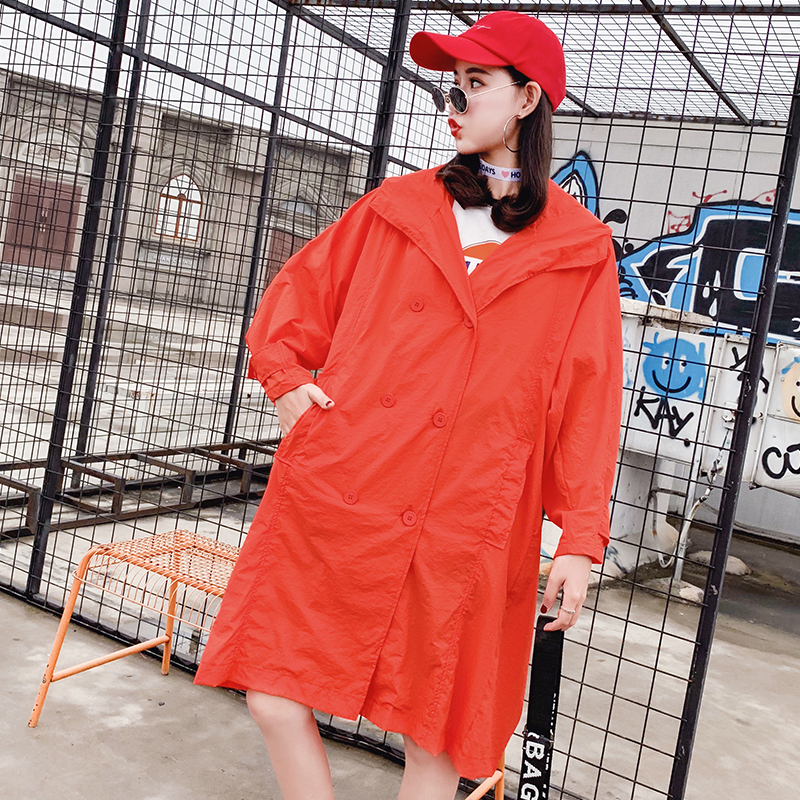 phụ nữ kem chống nắng của trung dài 2020 hè mới của Hàn Quốc phiên bản của loose-fitting lớn đang trăm đội mũ trùm đầu nắng dstormed màu áo mỏng