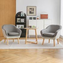 Small apartment modern simple balcony leisure chair lazy sofa single bedroom office hotel apartment negotiation chair