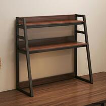 Shelf storage rack desktop bookshelf table ladder shelf desk computer table multi-layer storage rack on the table