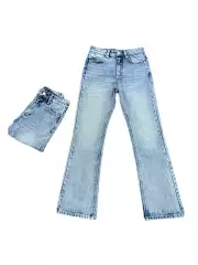 (Correct Marble Pattern) 517 Cleanfit Flared Jeans with Snowflake Pattern, Versatile Commuter Pants for Men